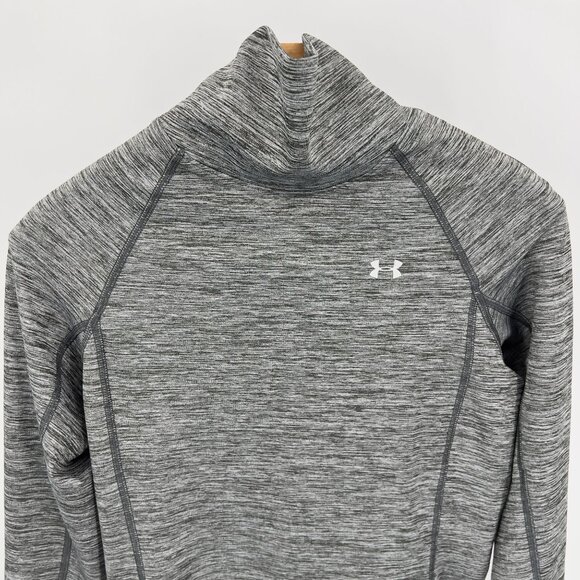 Under Armour Cold Gear Gray Long Sleeve Turtleneck Performance Women's Top Shirt - Picture 1 of 6